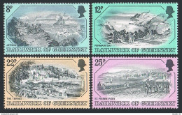 Guernsey 236-239,MNH.Michel 241-244. 19th Century Prints,1982.Jethou,Fermain Bay - Guernesey