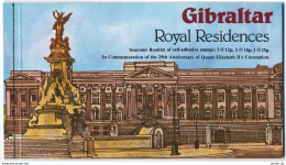Gibraltar 368a Booklet, MNH. Mi 373-377B. QE II Coronation, 1978. Royal Houses. - Gibraltar