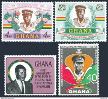 Ghana 327-330, MNH. Mi 338-341. Memory Of Lt.Gen. Emmanuel Kwasi Kotoka, 1968. - Voorafgestempeld