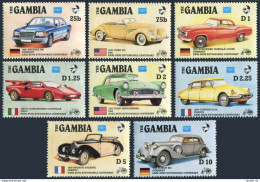 Gambia 620-627,MNH.Michel 626-633. AMERIPEX-1986.Karl Benz Automobile-100. - Gambie (1965-...)