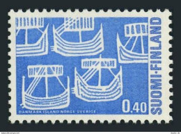 Finland 481, MNH. Michel 654. Nordic Cooperation 1968. Ancient Ships. - Ungebraucht