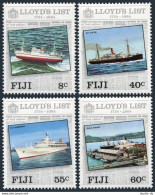 Fiji 509-512, MNH. Michel 499-502. Lloyd's List 1984. Ships Wreck, Suva Wharf. - Fiji (1970-...)