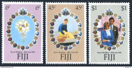 Fiji 442-444, MNH. Michel 436-438. Prince Charles & Diana Wedding, 1981.Bouquet. - Fiji (1970-...)