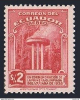 Ecuador C69,MNH.Michel 417. 1st Bolivarian Games 1938.Olympic Fire. - Ecuador