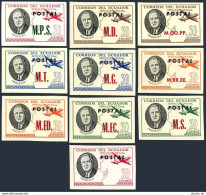 Ecuador D176-D185 Michel,MNH. Official Stamps 1949.Roosevelt,Map,Plane. - Ecuador