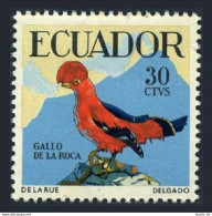 Ecuador 646, MNH. Michel 982. Birds 1958: Andean Cock-of-the-rock. - Equateur