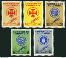 Colombia 740-741,C426-C428,MNH.Michel 1009-1013. WHO Drive To Eradicate Malaria. - Colombia