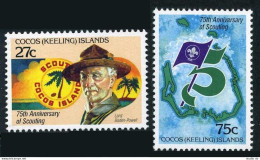 Cocos Isls 85-86, MNH. Michel 86-87. Scouting Year, Lord Baden-Powell. - Cocoseilanden