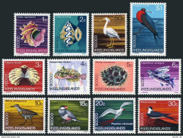 Cocos Isls 8-19, MNH. Mi 8-19. Shells, Blenny Fish,Coral; Birds:Sooty Tern. 1969 - Cocoseilanden