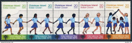 Christmas Isl 89 Ae Strip, MNH. Michel 110-114. IYC-1979. Oriental Children. - Christmas Island