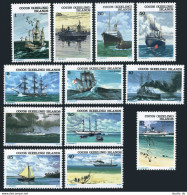 Cocos Islands 20-31, MNH. Michel 20-31. Historic Ships 1976. Birds. - Cocos (Keeling) Islands