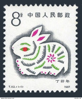 China PRC 2074, MNH. Michel 2101. New Year 1987, Lunar Year Of Hare. - Nuevos