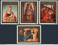 Chad C144-C147,MNH.Michel 614-617. Christmas 1982.Bellini,Dall'Occhio,Perugino. - Chad (1960-...)