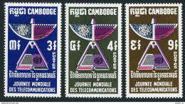 Cambodia 228-230, MNH. Michel 267-269. World Telecommunications Day 1970. - Cambodia