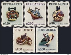 Peru C218-C222,MNH.Mi 689-693. Painted Pottery Jugs,pre-Inca Nazca Culture,1968. - Peru