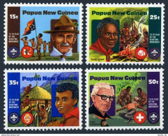 Papua New Guinea 554-557, MNH. Michel 427-430. Boy Scouts, 1982. Baden-Powell. - Guinée (1958-...)