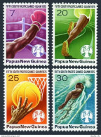 Papua New Guinea 419-422,MNH.South Pacific Games,1975.Boxing,Swimming,Basketball - Papua New Guinea