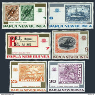 Papua New Guinea 389-394, MNH. Mi 262-267. 1st Stamp-75. Canoe, Ship,Fire Maker. - Papouasie-Nouvelle-Guinée