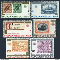 Papua New Guinea 389-394, MNH. Mi 262-267. 1st Stamp-75. Canoe, Ship,Fire Maker. - Papua-Neuguinea