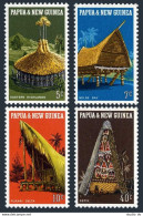 Papua New Guinea 319-322, MNH. Michel 193-196. Local Architecture, 1971. - Guinee (1958-...)