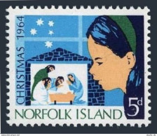 Norfolk 68 Two Stamps,MNH.Michel 59. Christmas 1964,Child. - Ile Norfolk