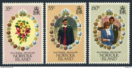 Norfolk 280-282, MNH. Mi 264-266. Royal Wedding 1981. Prince Charles, Lady Diana - Norfolk Island