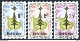 Norfolk 187-189, MNH. Michel 170-172. Christmas 1975. Star, Pine, Map. - Isla Norfolk