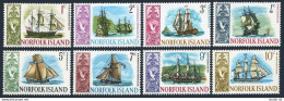 Norfolk 100-107, MNH. Michel 79-86. Ships 1967-1968. Bird. - Isla Norfolk