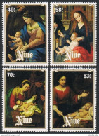 Niue 457-460, MNH. Mi 596-599. Christmas 1984. Paintings By Vaccaro, Murillo. - Niue