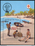 Niger 673,MNH.Michel 924 Bl.43A. Scouting Year 1982/MOPHILA-1986 HAMBOURG. - Niger (1960-...)