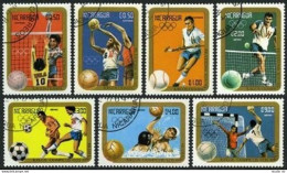 Nicaragua 1366-1372,CTO.Michel 2522-2528. Olympics Los Angeles-1984.Ball Games. - Nicaragua