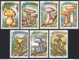 Nicaragua 1403-1409, CTO. Michel 2561-2567. Mushrooms 1985. - Nicaragua