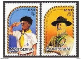 Montserrat 487-488, MNH. Michel 497-498. Scouting Year 1982. Lord Baden Powell. - Montserrat