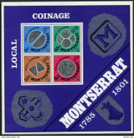 Montserrat 326a Sheet,MNH.Michel Bl.7. Old Local Coinage 1785-1801. - Montserrat