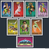 Mongolia 707-714,MNH.Michel 756-763. Circus Scenes,1973. - Mongolia