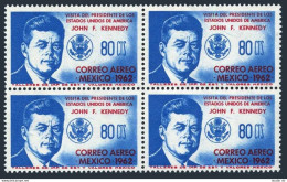 Mexico C262 Block/4,MNH.Michel 1121. Visit O President John F.Kennedy,1962. - México