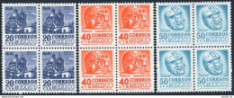 Mexico 946,948-949 Blocks/4,MNH. Puebla Cathedral,Stone Head,Carved Head,1963-64 - Messico