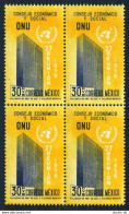 Mexico 906 Block/4,MNH.Mi 1085. Meeting Of UNESCO,1959.UN New York Headquarters. - Mexiko