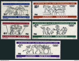 Mexico 974-975a,C318-C320a,MNH.Michel 1214-1223,Bl.5-6. Olympics Mexico-1968. - Mexique