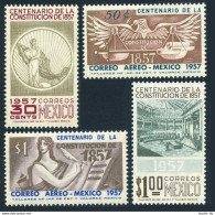 Mexico 901-902,C239-C240, MNH. Michel 1073-1076. Mexican Constitution 100, 1957. - Mexiko