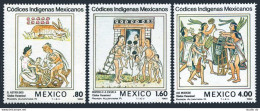 Mexico 1290-1292 Blocks/4,MNH.Mi 1837-1839. Florentine Codex Illustration,1982. - Mexique