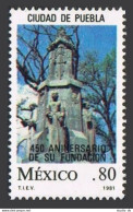 Mexico 1230 Wmk 300, MNH. Michel 1743Y. Puebla City, 450th Ann. 1981. - Mexico