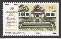 Mexico 1272 Block/4, MNH. Michel 1819. Military Academy, 50th Ann. 1982. - México