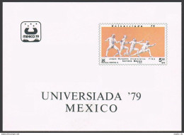 Mexico 1189,C614, MNH. Mi 1643-1646 Bl.24-25. Universiada-1979, Fencing, Sports. - Messico