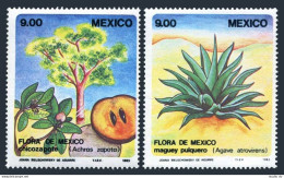 Mexico 1324-1327,MNH.Michel 1871-1874. Plants,Agave,Butterflies,Snake,1983. - Mexico