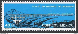 Mexico 1063 Block/4,MNH.Mi 1420.National Engineers Day,1974.Aqueduct,Tepotzotlan - Mexico