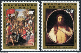 Mali C419-C420, MNH. Michel 849-850. Easter 1981. Ary By Raphael, Rembrandt. - Malí (1959-...)