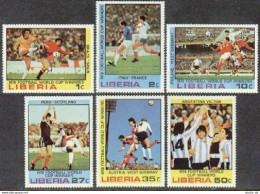 Liberia 820-825,MNH.Michel 1075-1080. World Soccer Cup Argentina-1978. - Liberia