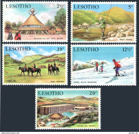 Lesotho 86-90, MNH. Mi 86-90. Tourism 1970. Hat Gift Shop; Fishing,Horseback.Inn - Lesotho (1966-...)