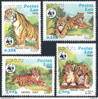 Laos 517-520, MNH. Michel 706-709. WWF 1984. Panthera Tigris. - Laos